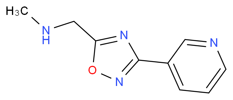 methyl({[3-(pyridin-3-yl)-1,2,4-oxadiazol-5-yl]methyl})amine_分子结构_CAS_915919-63-0