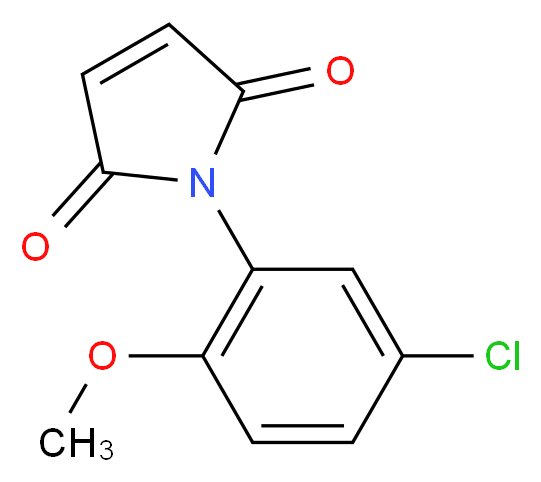 1-(5-Chloro-2-methoxy-phenyl)-pyrrole-2,5-dione_分子结构_CAS_39900-81-7)