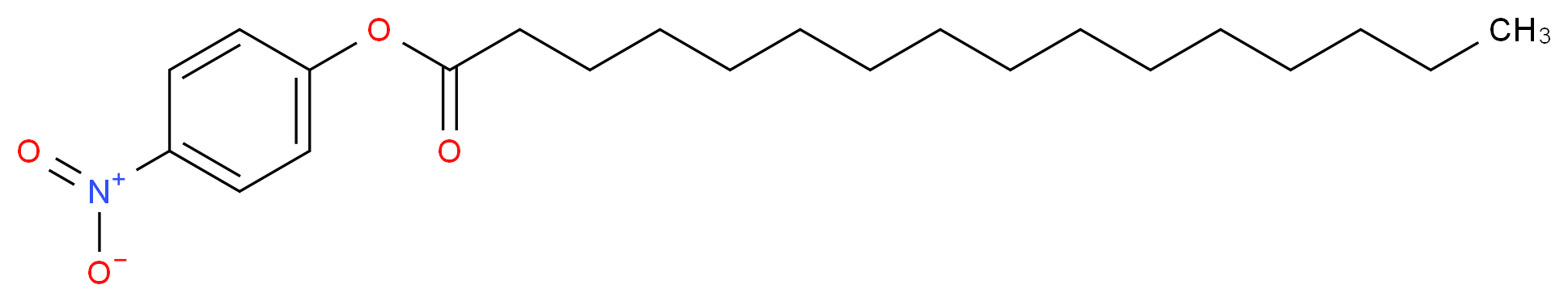 4-nitrophenyl hexadecanoate_分子结构_CAS_1492-30-4