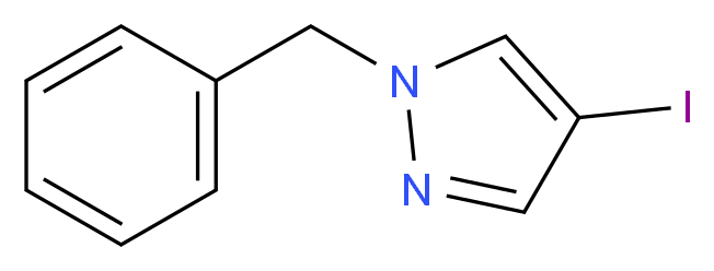 1H-(N-Benzyl)-4-iodopyrazole_分子结构_CAS_50877-42-4)