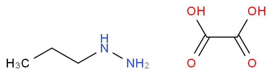 oxalic acid; propylhydrazine_分子结构_CAS_56884-75-4