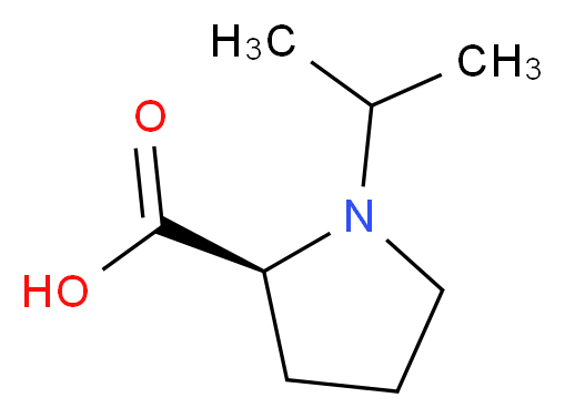 (2S)-1-(propan-2-yl)pyrrolidine-2-carboxylic acid_分子结构_CAS_342793-00-4