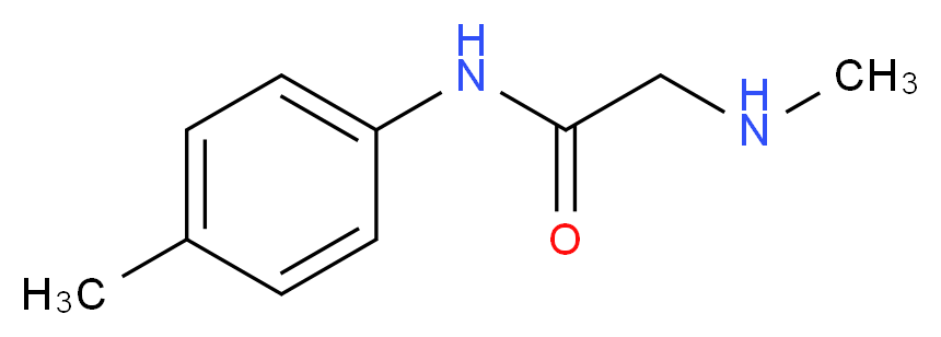 2-(methylamino)-N-(4-methylphenyl)acetamide_分子结构_CAS_64642-17-7