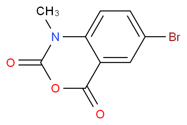 6-Bromo-1-methyl-1H-benzo[d][1,3]oxazine-2,4-dione_分子结构_CAS_22721-17-1)