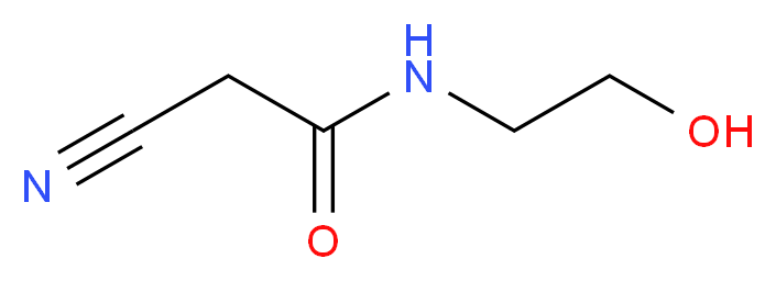 2-Cyano-N-(2-hydroxyethyl)acetamide_分子结构_CAS_)