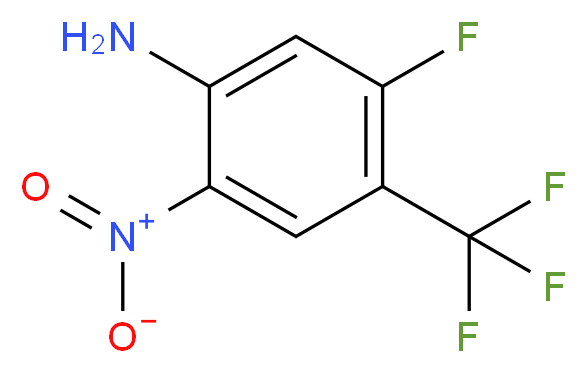 4-Amino-2-fluoro-5-nitrobenzotrifluoride_分子结构_CAS_428871-73-2)