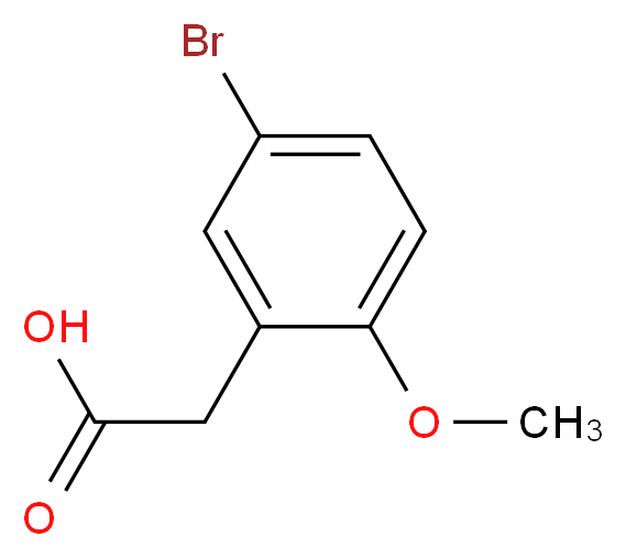 5-Bromo-2-methoxyphenylacetic acid_分子结构_CAS_7017-48-3)