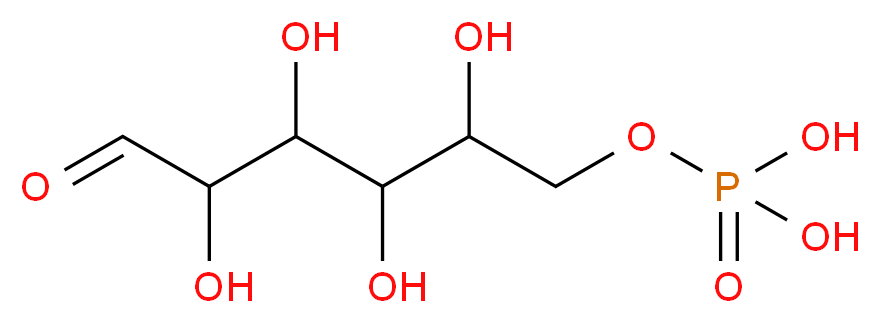 [(2,3,4,5-tetrahydroxy-6-oxohexyl)oxy]phosphonic acid_分子结构_CAS_56-73-5