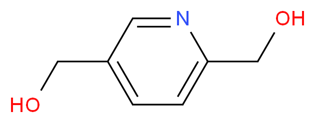 [6-(HYDROXYMETHYL)PYRIDIN-3-YL]METHANOL_分子结构_CAS_21514-99-8)