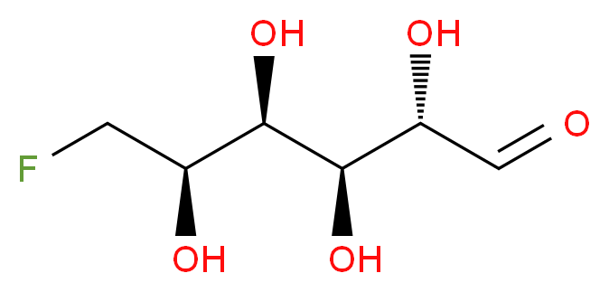 (2S,3S,4S,5R)-6-fluoro-2,3,4,5-tetrahydroxyhexanal_分子结构_CAS_447-25-6