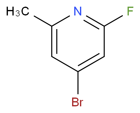 4-bromo-2-fluoro-6-methylpyridine_分子结构_CAS_1227565-50-5