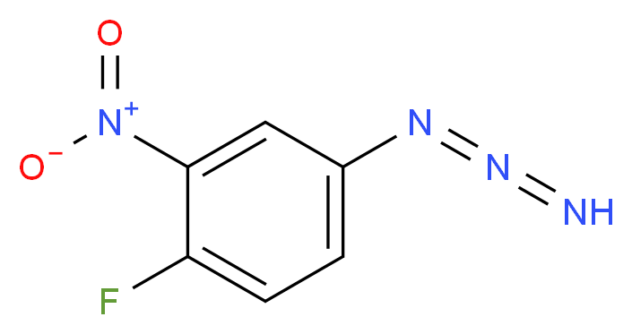 1-(4-fluoro-3-nitrophenyl)-2$l^{4}-triaza-1,2-diene_分子结构_CAS_28166-06-5