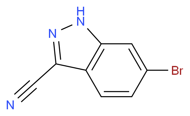 6-Bromo-1H-indazole-3-carbonitrile_分子结构_CAS_885278-24-0)