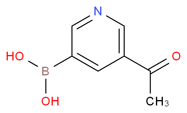 (5-acetylpyridin-3-yl)boronic acid_分子结构_CAS_1033745-21-9