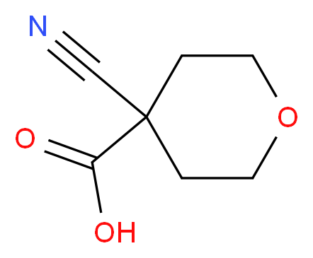 4-cyanooxane-4-carboxylic acid_分子结构_CAS_)