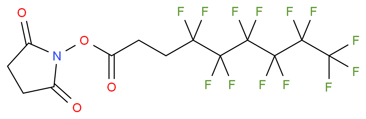 2,5-dioxopyrrolidin-1-yl 4,4,5,5,6,6,7,7,8,8,9,9,9-tridecafluorononanoate_分子结构_CAS_1262770-54-6