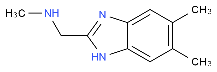 [(5,6-dimethyl-1H-1,3-benzodiazol-2-yl)methyl](methyl)amine_分子结构_CAS_938458-93-6