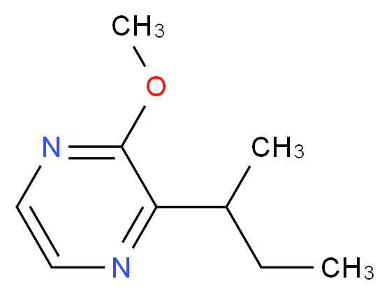 2-甲氧基-3-(1-甲基丙基)吡嗪_分子结构_CAS_24168-70-5)