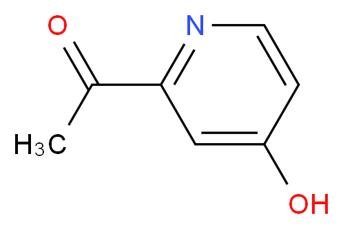 1-(4-hydroxypyridin-2-yl)ethan-1-one_分子结构_CAS_1196157-53-5