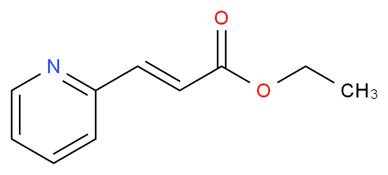 ethyl (2E)-3-(pyridin-2-yl)prop-2-enoate_分子结构_CAS_70526-11-3