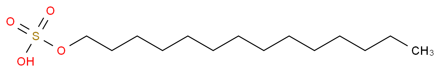 (tetradecyloxy)sulfonic acid_分子结构_CAS_1191-50-0