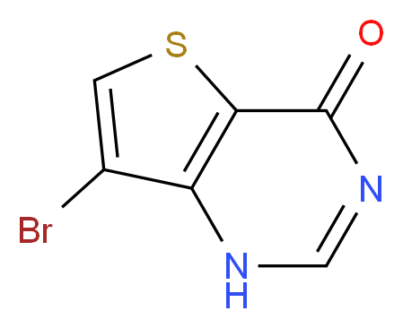 7-bromo-1H,4H-thieno[3,2-d]pyrimidin-4-one_分子结构_CAS_31169-25-2