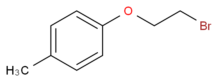 1-(2-bromoethoxy)-4-methylbenzene_分子结构_CAS_18800-34-5
