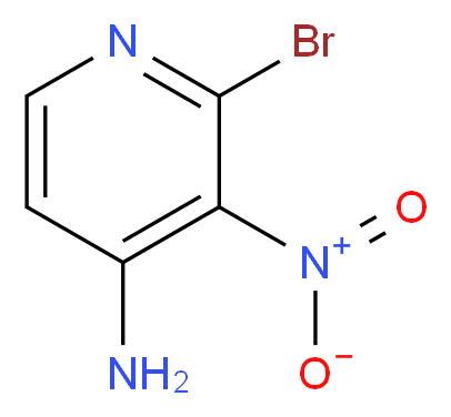 2-Bromo-3-nitropyridine-4-amine_分子结构_CAS_84487-14-9)