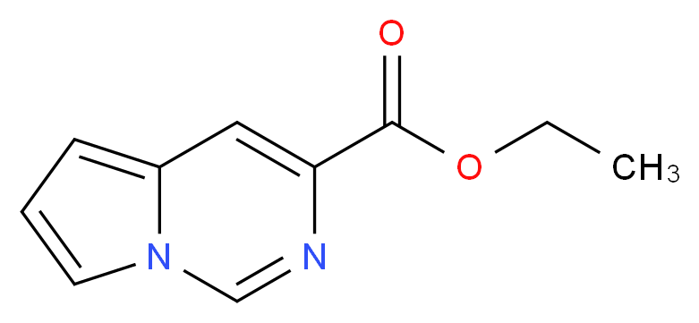 Ethyl pyrrolo[1,2-c]pyrimidine-3-carboxylate_分子结构_CAS_107407-80-7)