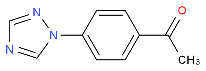 1-[4-(1H-1,2,4-triazol-1-yl)phenyl]ethan-1-one_分子结构_CAS_25700-04-3