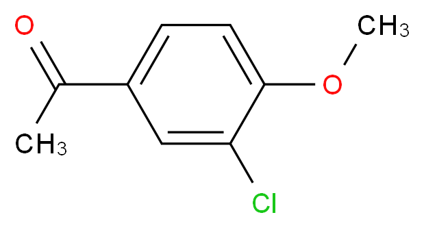 3'-氯-4'-甲氧基苯乙酮_分子结构_CAS_37612-52-5)