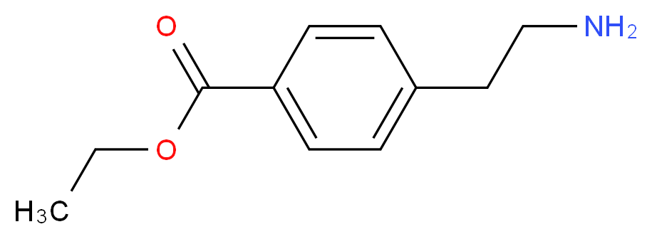 Ethyl 4-(2-aminoethyl)benzoate_分子结构_CAS_77266-69-4)