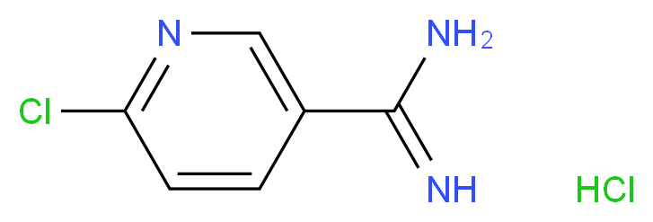 6-chloropyridine-3-carboximidamide hydrochloride_分子结构_CAS_201937-23-7