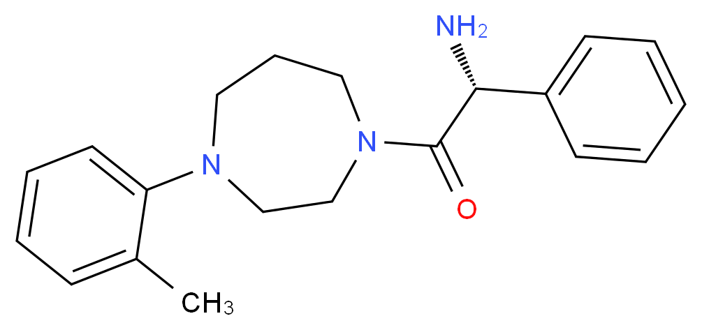 (1R)-2-[4-(2-methylphenyl)-1,4-diazepan-1-yl]-2-oxo-1-phenylethanamine_分子结构_CAS_)