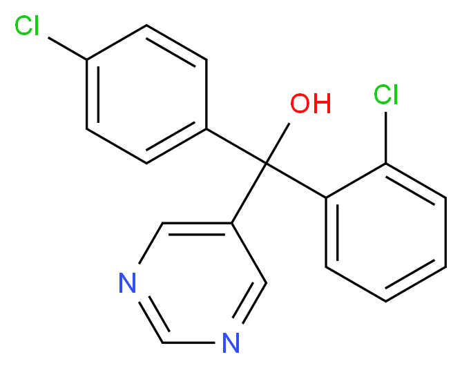 氯苯嘧啶醇_分子结构_CAS_60168-88-9)