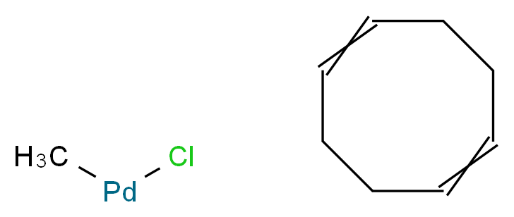 氯(1,5-环辛二烯)甲基钯(II)_分子结构_CAS_63936-85-6)