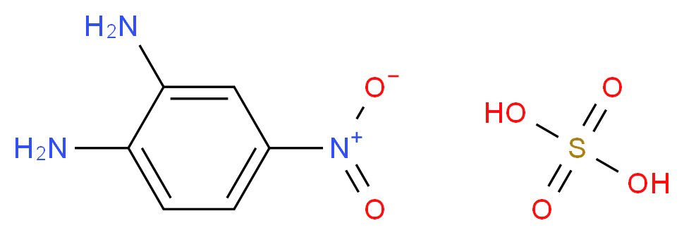 4-nitrobenzene-1,2-diamine; sulfuric acid_分子结构_CAS_68239-82-7