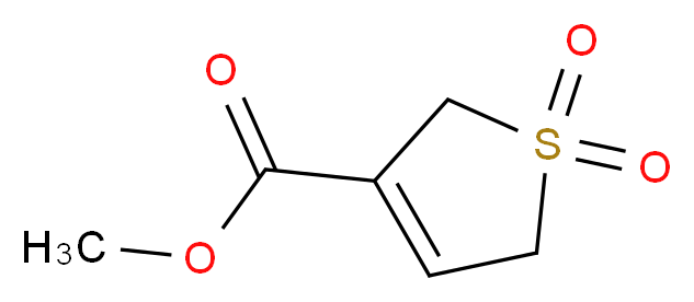 3-环丁烯砜-3-甲酸甲酯_分子结构_CAS_67488-50-0)