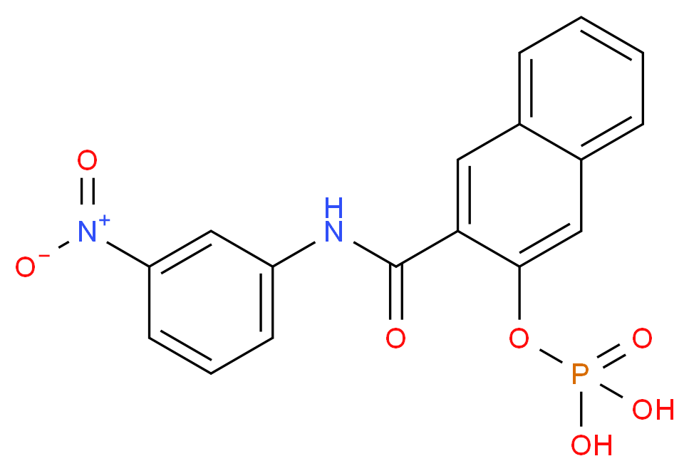 Naphthol AS-BS phosphate_分子结构_CAS_10019-03-1)