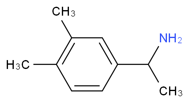 1-(3,4-Dimethyl-phenyl)-ethylamine_分子结构_CAS_)