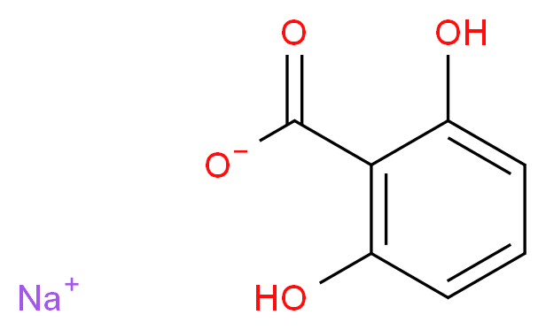 sodium 2,6-dihydroxybenzoate_分子结构_CAS_935-70-6