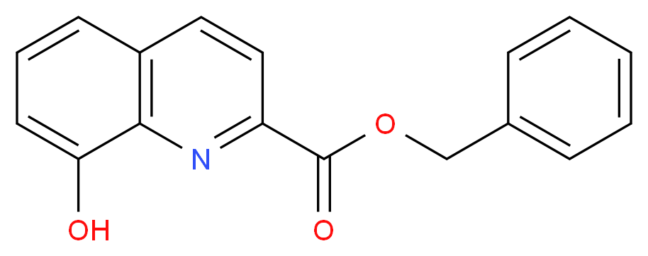 benzyl 8-hydroxyquinoline-2-carboxylate_分子结构_CAS_1072830-83-1