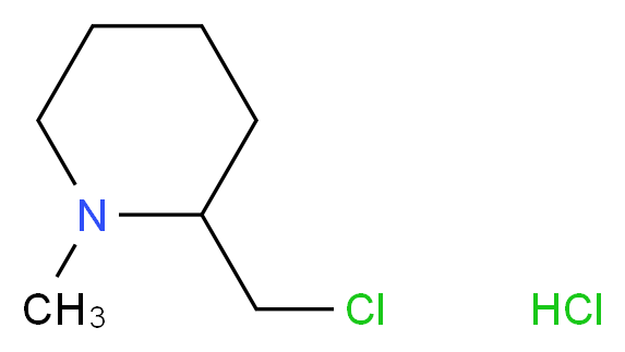 2-Chloromethyl-1-methylpiperidine hydrochloride_分子结构_CAS_27483-92-7)