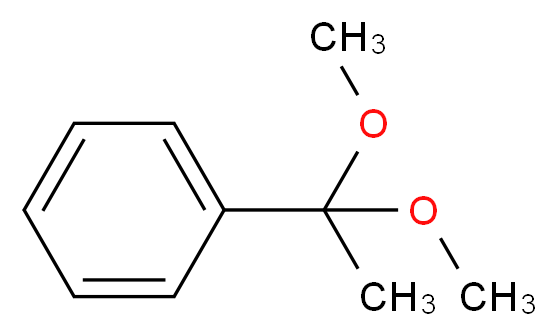 (1,1-dimethoxyethyl)benzene_分子结构_CAS_4316-35-2