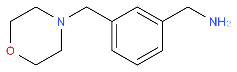 [3-(morpholinomethyl)phenyl]methylamine_分子结构_CAS_91271-83-9)