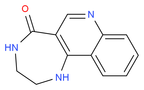 3,4-dihydro-1H-[1,4]diazepino[6,5-c]quinolin-5(2H)-one_分子结构_CAS_)