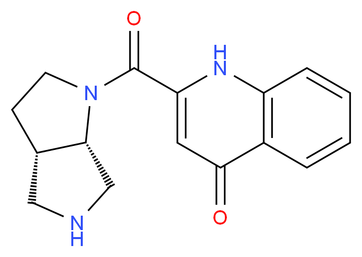 2-[(3aS,6aS)-hexahydropyrrolo[3,4-b]pyrrol-1(2H)-ylcarbonyl]quinolin-4(1H)-one_分子结构_CAS_)