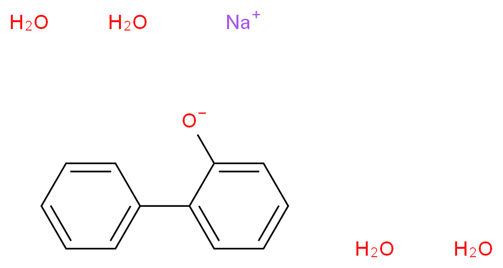 2-苯基苯酚 钠盐 四水合物_分子结构_CAS_6152-33-6)