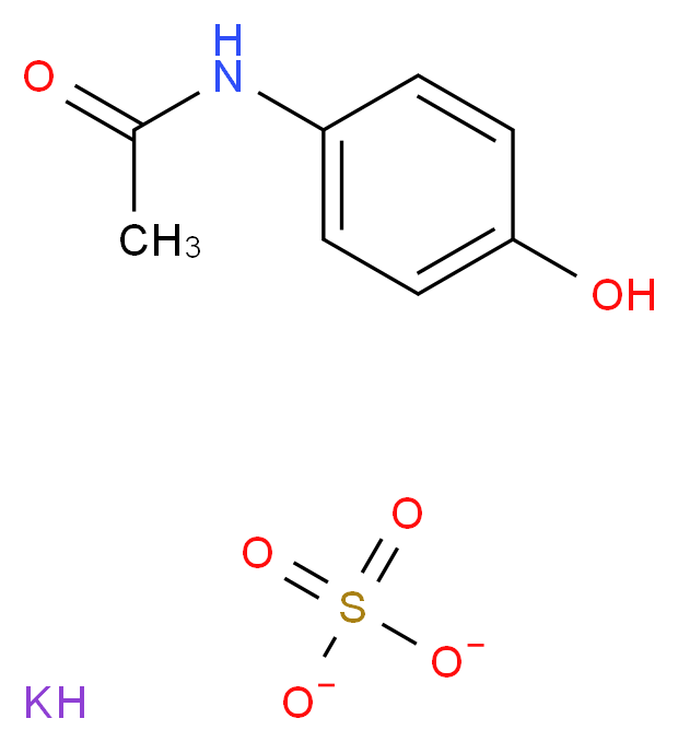 ACETAMINOPHEN SULPHATE POTASSIUM SALT_分子结构_CAS_32113-41-0)