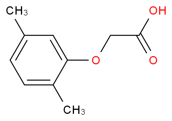 2-(2,5-Dimethylphenoxy)acetic acid_分子结构_CAS_)